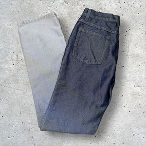 Y2K Rave 4 Real R4R Ombre Jeans Size 3 Flare Leg Two-Tone Distressed Dance